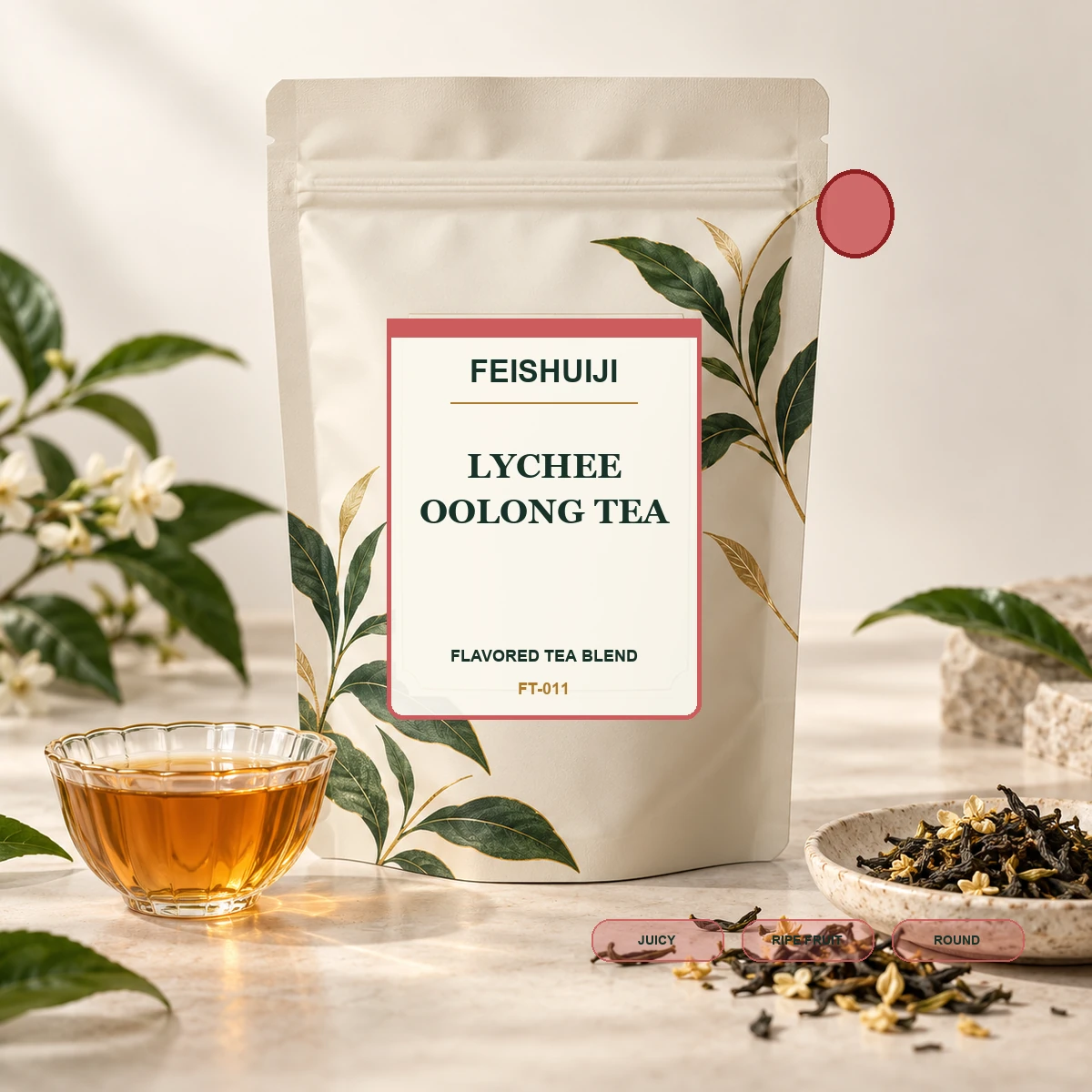 FEISHUIJI Lychee Oolong Tea ecommerce product presentation