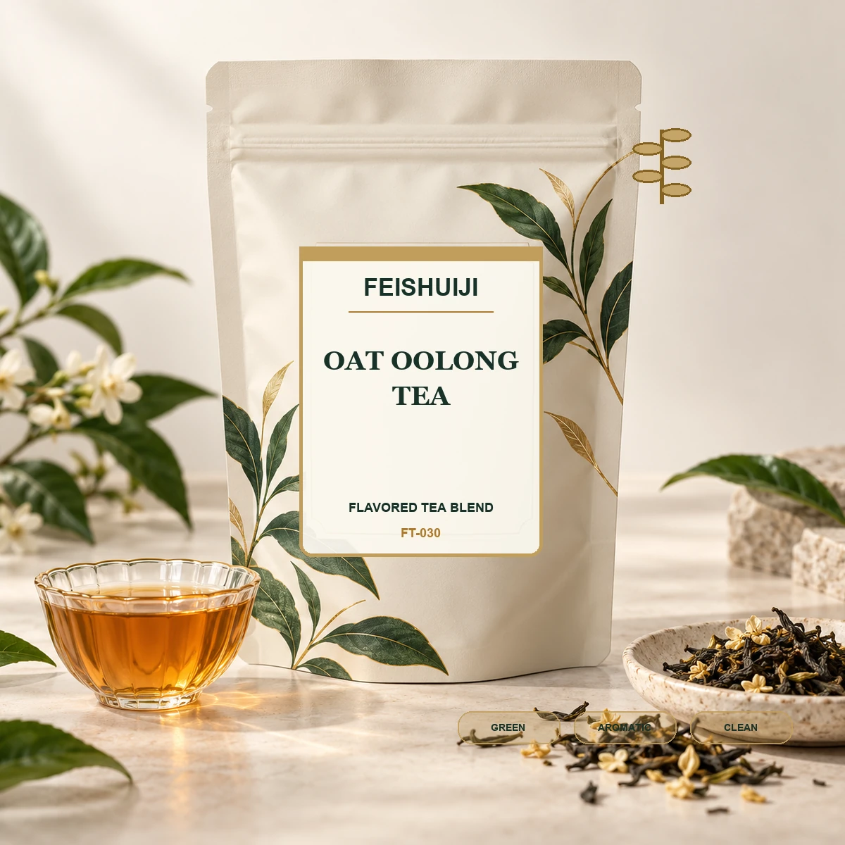 FEISHUIJI Oat Oolong Tea ecommerce product presentation