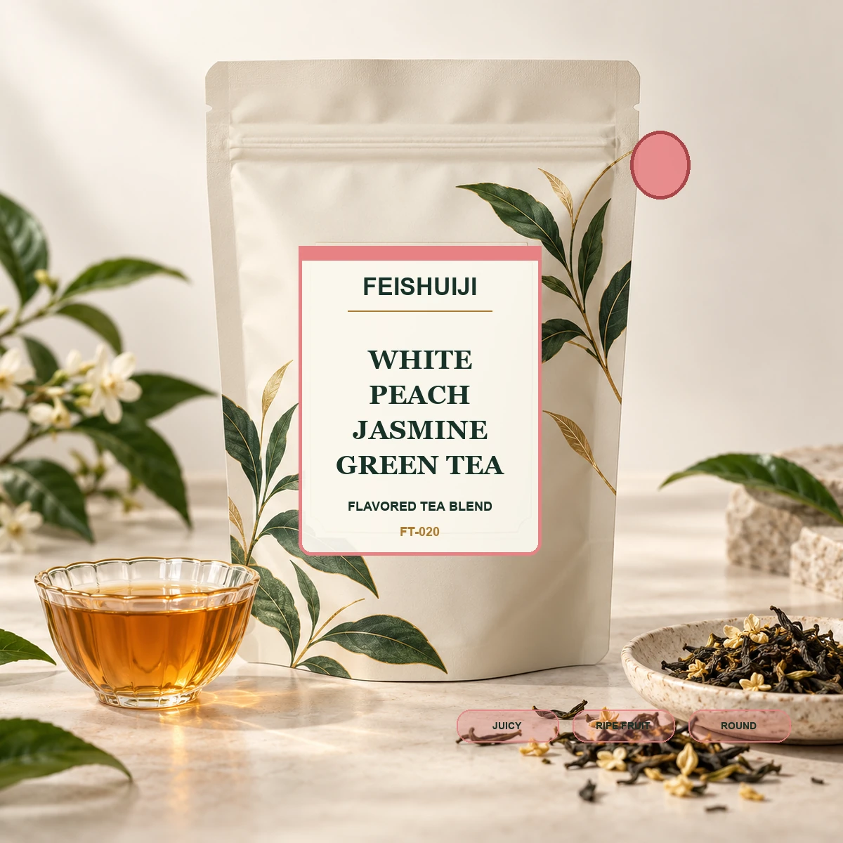 FEISHUIJI White Peach Jasmine Green Tea product image